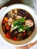 ไก่ตุ๋นเห็ดหอม (By microwave)