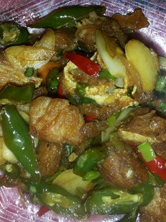 Foto resep Oseng ikan asin pari