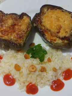 Una foto de Pimientos rellenos