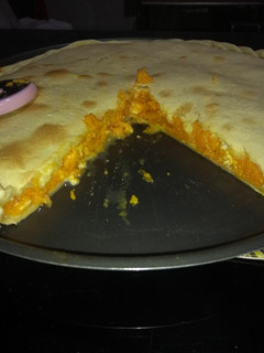 Una foto de Tarta de zapallo y pollo