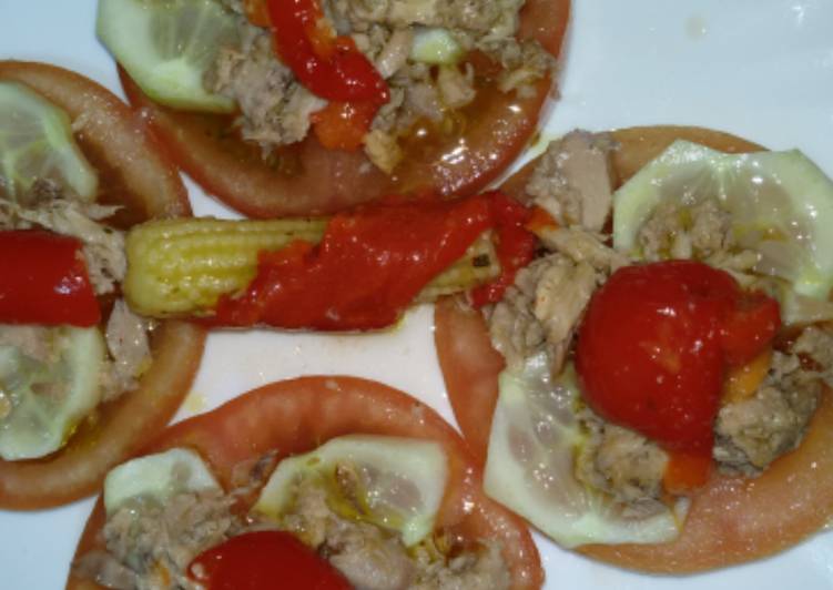 Rodajas de tomate para tostadas