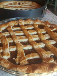 Una foto de Pasta frola de dulce de leche
