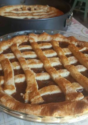Una foto de Pasta frola de dulce de leche