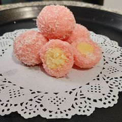 Stuffed Coconut Laddu A picture of Stuffed Coconut Laddu.