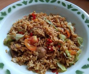 Resep Mudah Nasi Goreng mawut mie pedas Ala Restoran