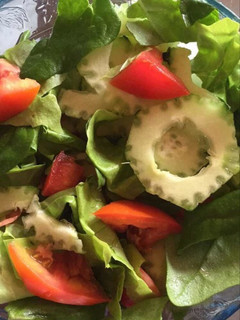 Una foto de Ensalada tricolor
