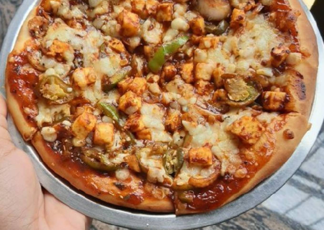 Homemade Veg Cheese Pizza