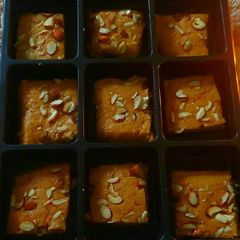 A picture of Besan Burfi.