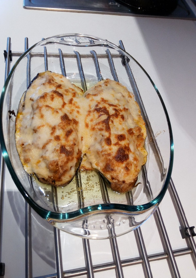 Una foto de Berenjenas rellenas al horno