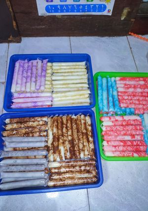 Foto resep Es lilin susu glaze coklat