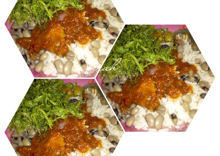 Easiest Way to Prepare Yummy Shinkafa da wake da lettuce