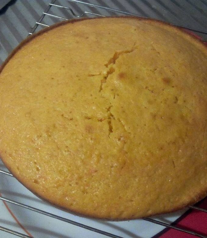 Una foto de Bizcochuelo de naranja y zanahoria