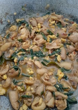 Foto resep Tumis kulit ayam n telur