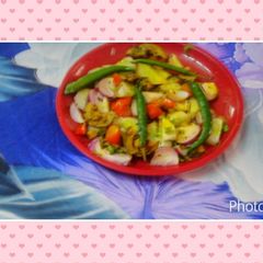 Achari salad A picture of Achari salad.