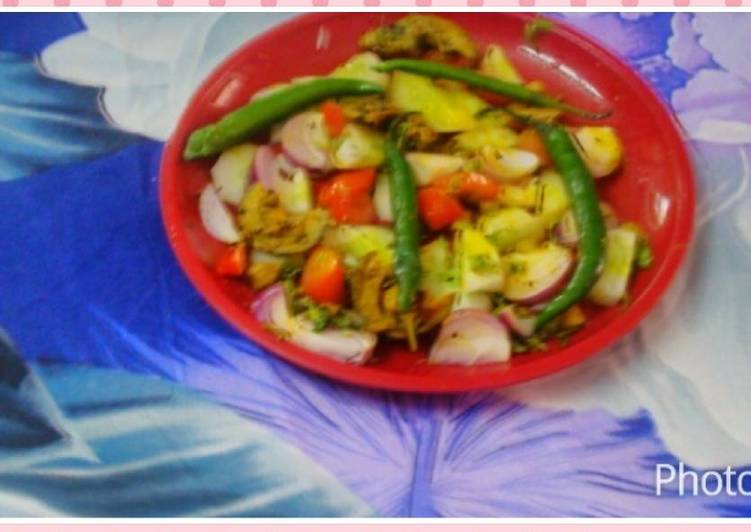 Recipe of Royal Achari salad
