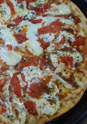 Una foto de Mi pizza de anchoas de Pascua (para el Viernes Santo)