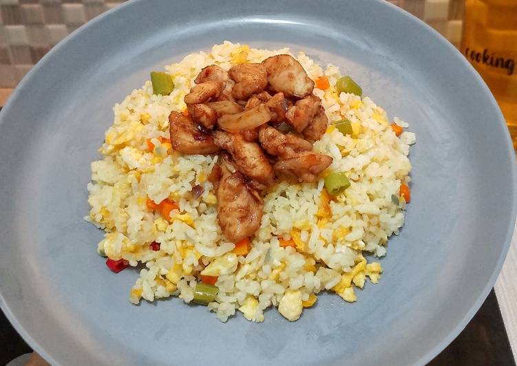 Butter Rice with Chicken Teriyaki (Bahan Simple)