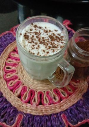 A picture of Buttermilk with roasted jeera.