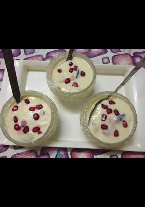 A picture of Fruits custard.