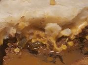 A picture of potatoes minced beef
