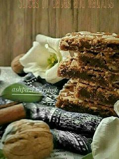 عکسی از دستور اسلایس خرما گردو