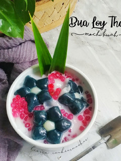 Foto resep (384) Bua Loy Thai Dessert (Mochi Kuah Santan Manis)