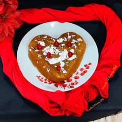 A picture of Sooji ka halwa.