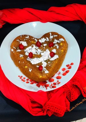 A picture of Sooji ka halwa.