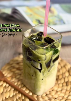 Foto resep Es Matcha Latte Cincau
