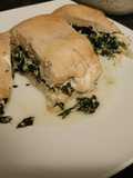 Pollo relleno de crema de espinaca