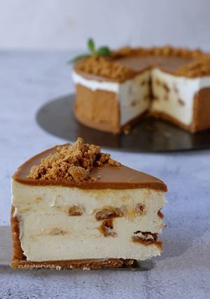 Foto resep No bake Lotus Cheesecake🤩👍