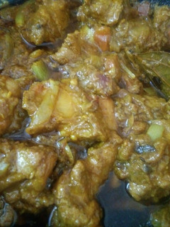 A picture of Mutton Curry.