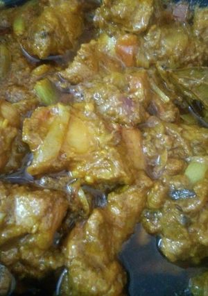 A picture of Mutton Curry.