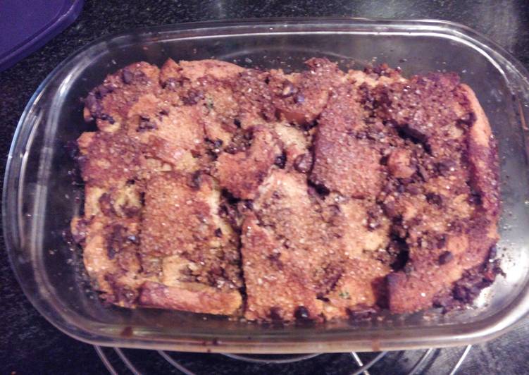 Recipe of Speedy Fruit Crossiant Choco Pudding