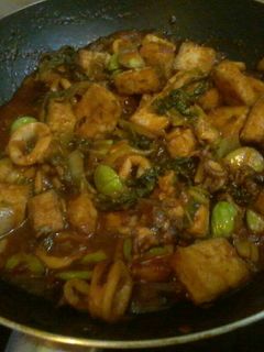 Foto resep Cumi tumis pete saos padang