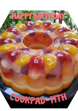Foto resep 340. Puding Buah