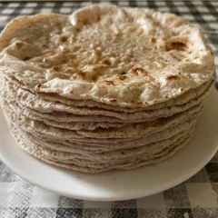 Quinoa flour pulka / roti A picture of Quinoa flour pulka / roti.
