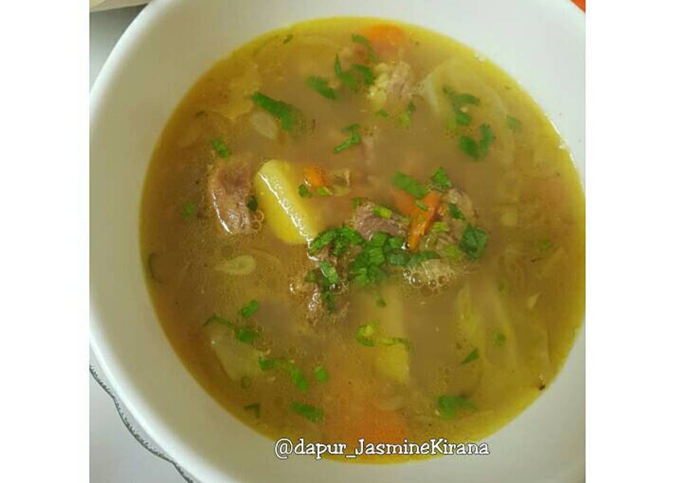 Soto Daging Simple Enak