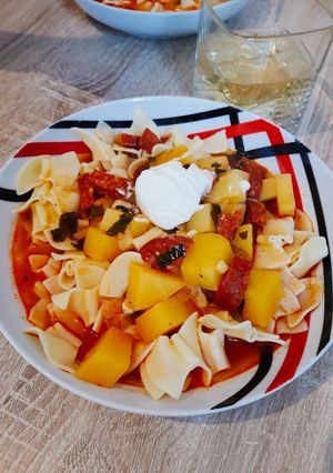 Kolbászos krumplileves recept fotója