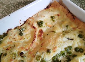Foto di Lasagna Bianca con Piselli e Ricotta Marzotica