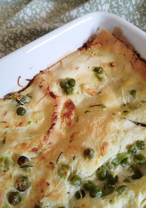 Foto di Lasagna Bianca con Piselli e Ricotta Marzotica