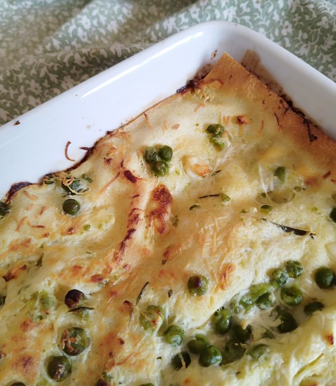 Foto di Lasagna Bianca con Piselli e Ricotta Marzotica