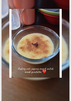Foto resep Puding roti jagung snack mpasi