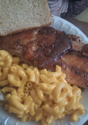 A picture of Brown sugar ribs.