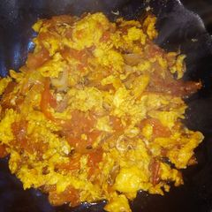 A picture of Scrambled traditional (kienyeji) eggs.