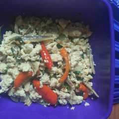 A picture of Pepes tahu teri kemangi.