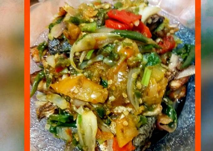 Resep Kembung terong cabe Ijo, Bisa Manjain Lidah