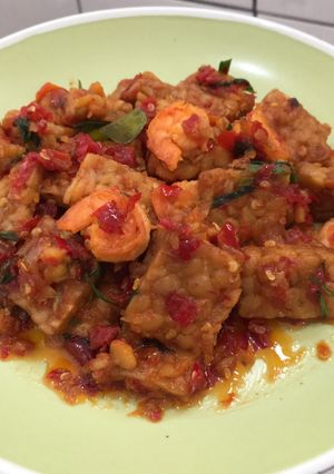 Foto resep Sambal Udang dan Tempe Mantaap👍🏽