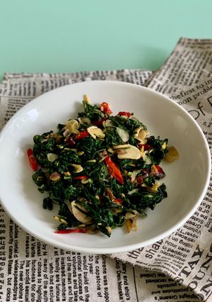 Foto resep Tumis Daun Singkong