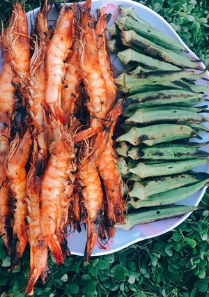 Hình của món Tôm nướng.